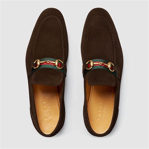 gucci brown suedeclassic horsebit loafer|gucci horsebit platform loafers.